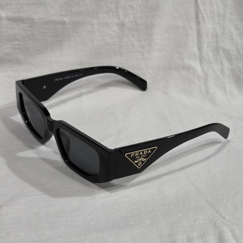 Prada Black Rectangular Sunglasses - image 1